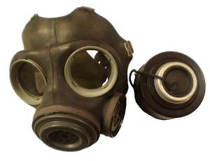 British WWII Gas Mask (click for enlarged image)